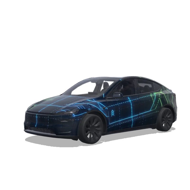 Tesla Model Y (2025+ Premium) custom wrap design