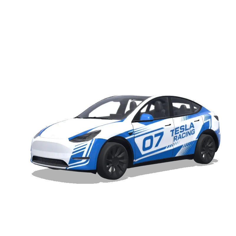 Tesla Model Y custom wrap design