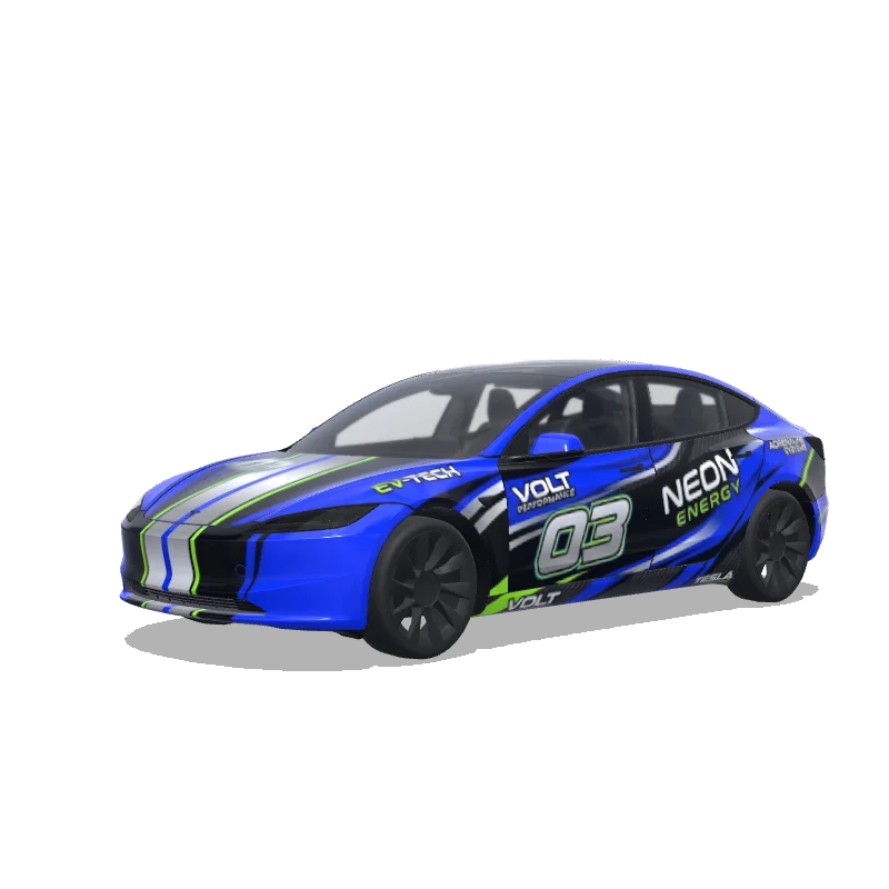 Tesla Model 3 (2024+ Standard/Premium) custom wrap design
