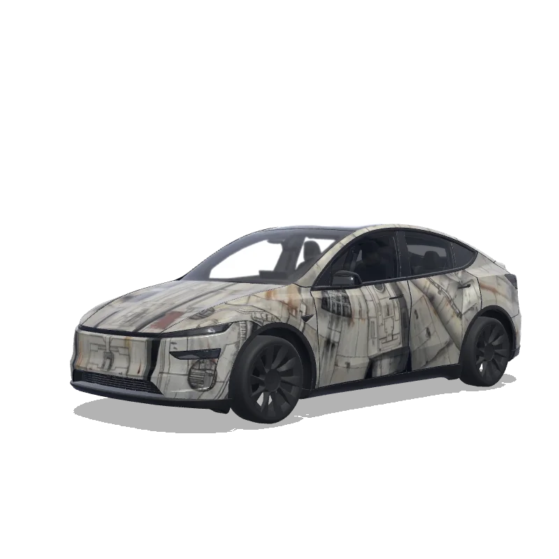 Tesla Model Y (2025+ Premium) custom wrap design