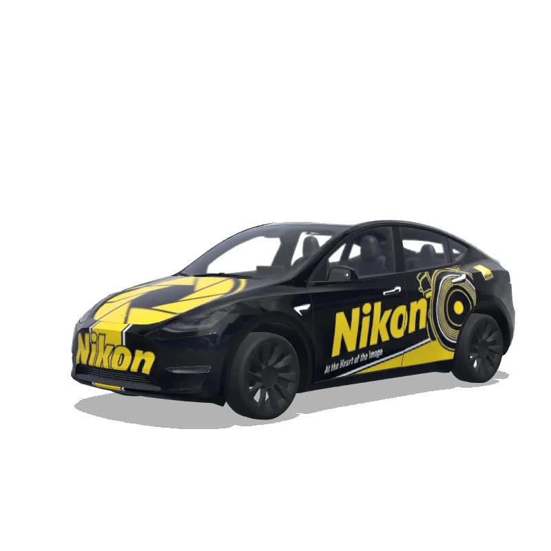 Tesla Model Y custom wrap design