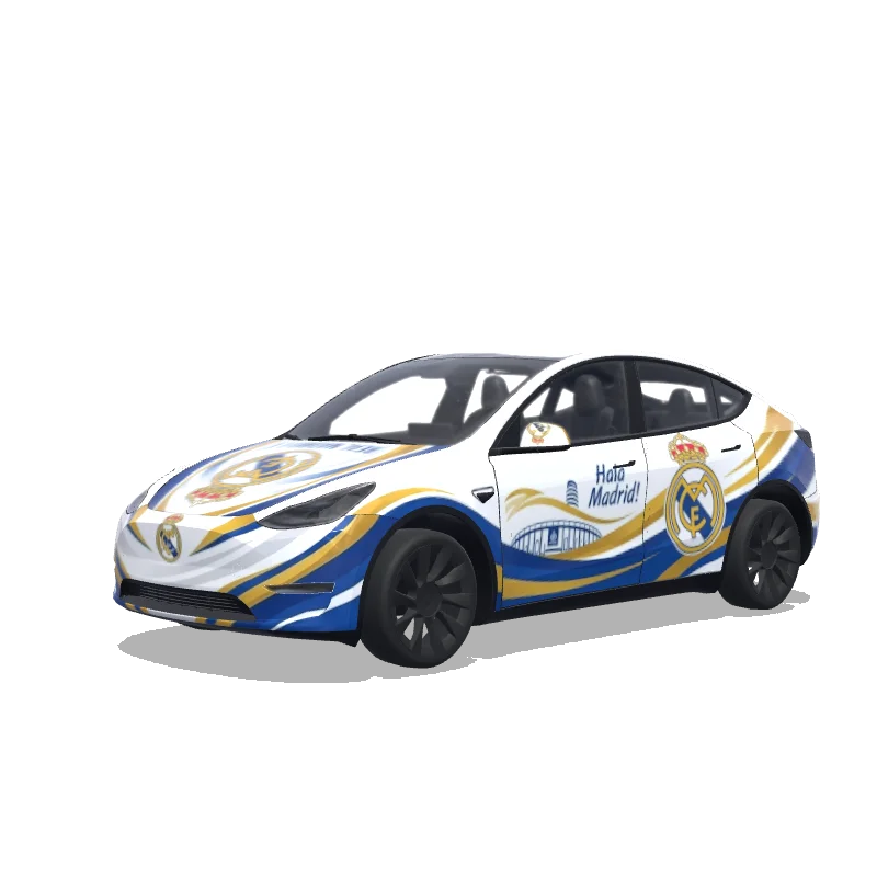 Tesla Model Y tilpasset wrap-design
