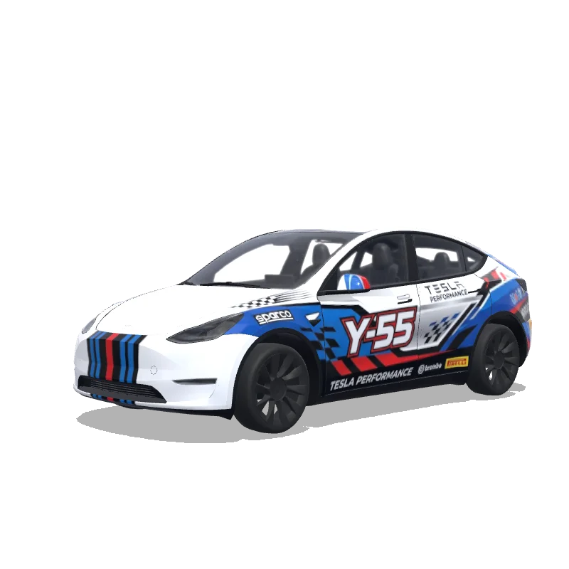 Tesla Model Y custom wrap design