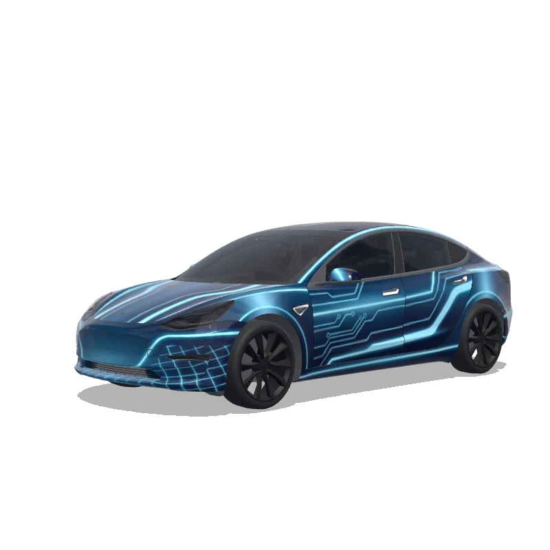 Tesla Model 3 custom wrap design