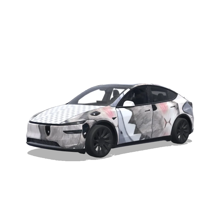 Tesla Model Y (2025+ Premium) custom wrap design