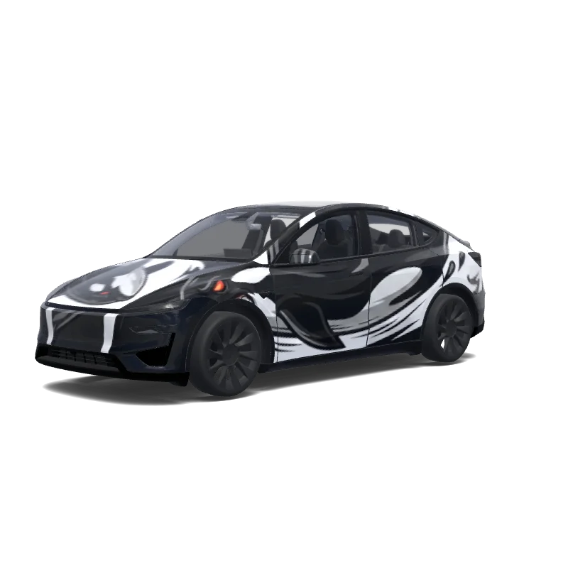 Tesla Model Y (2025+ Performance) anpassad wrap-design