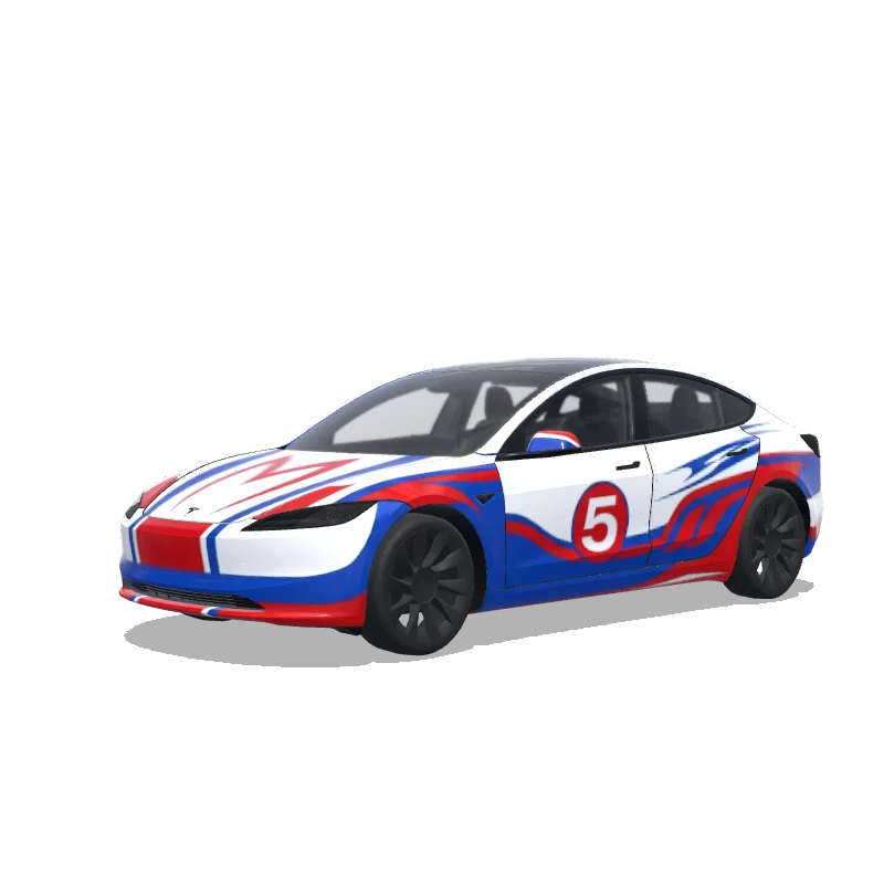 Tesla Model 3 (2024+ Standard/Premium) custom wrap design
