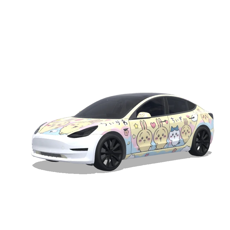 Tesla Model 3 custom wrap design