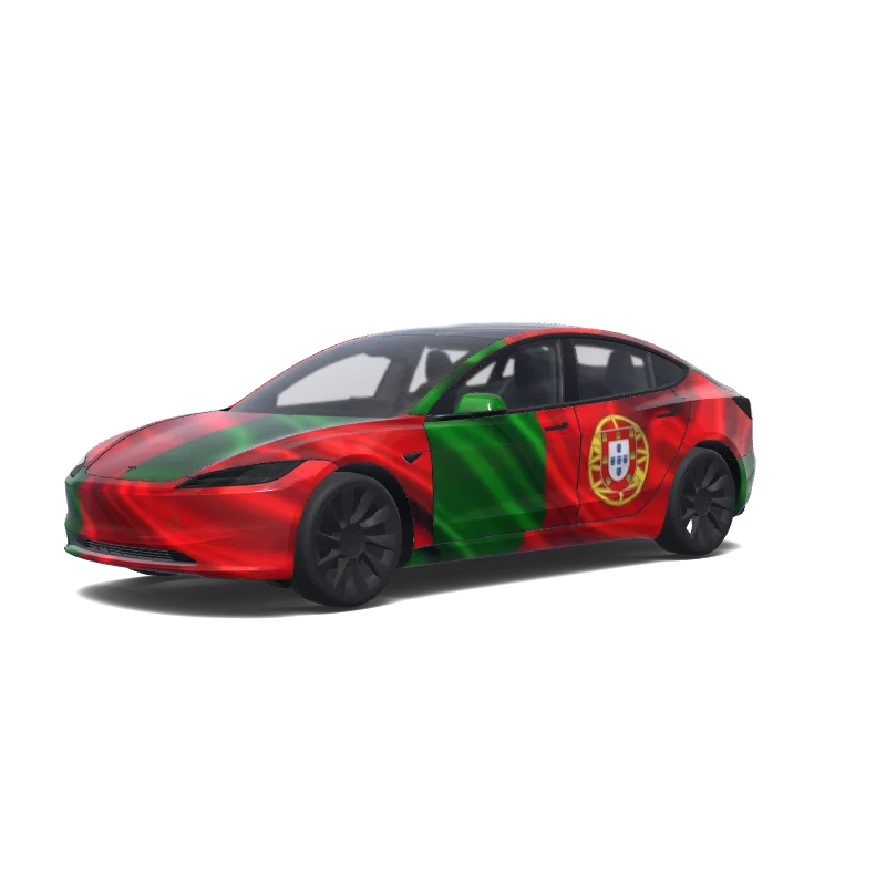 Tesla Model 3 (2024+ Standard/Premium) anpassad wrap-design