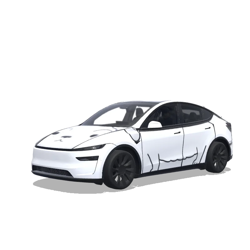 Tesla Model Y (2025+ Premium) custom wrap design