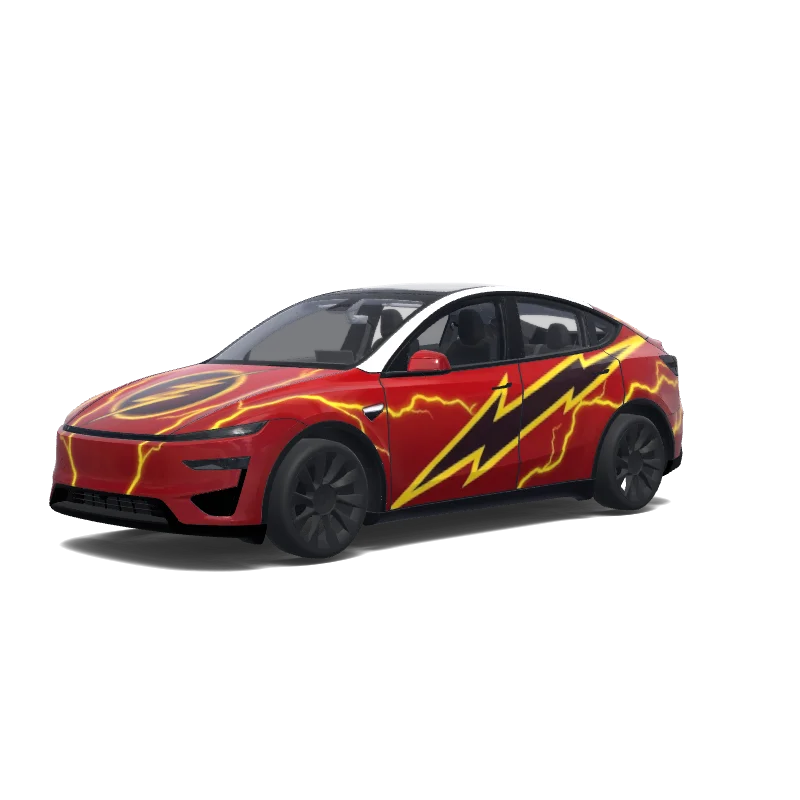 Tesla Model Y (2025+ Performance) anpassad wrap-design