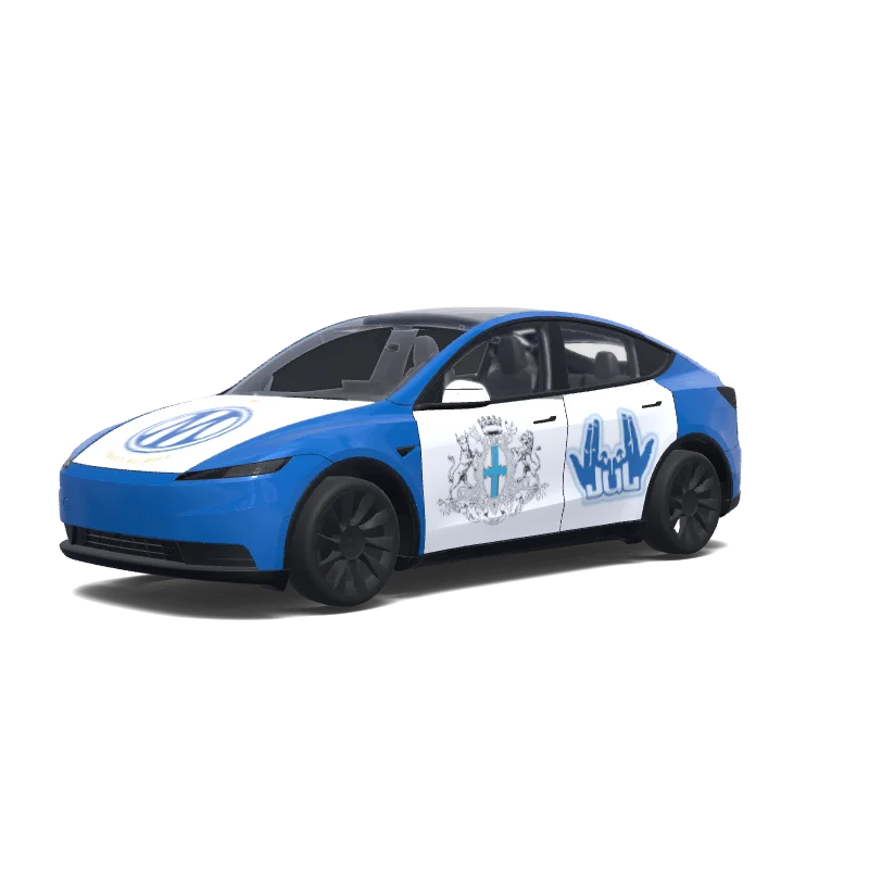 Olympique Marseille OM Jul Vélodrome - Tesla Model Y (2025+ Standard) wrap