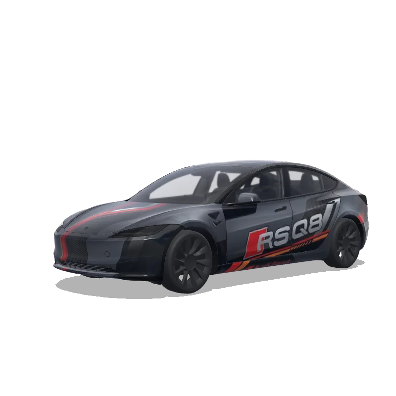 Diseño de wrap personalizado para Tesla Model 3 (2024+ Standard/Premium)