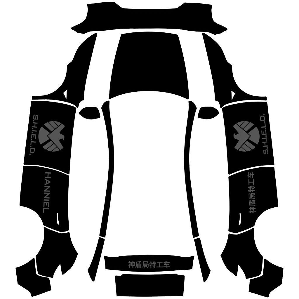 Diseño de vinilo para Model Y - flat wrap PNG for Model Y (2025+ Premium) Paint Shop