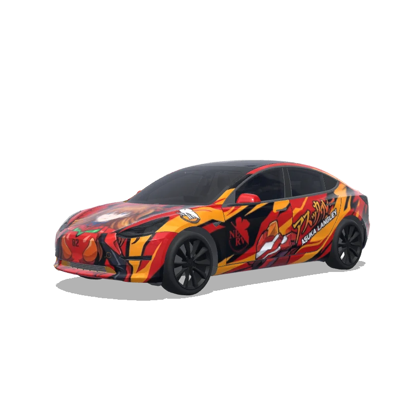 Tesla Model 3 custom wrap design