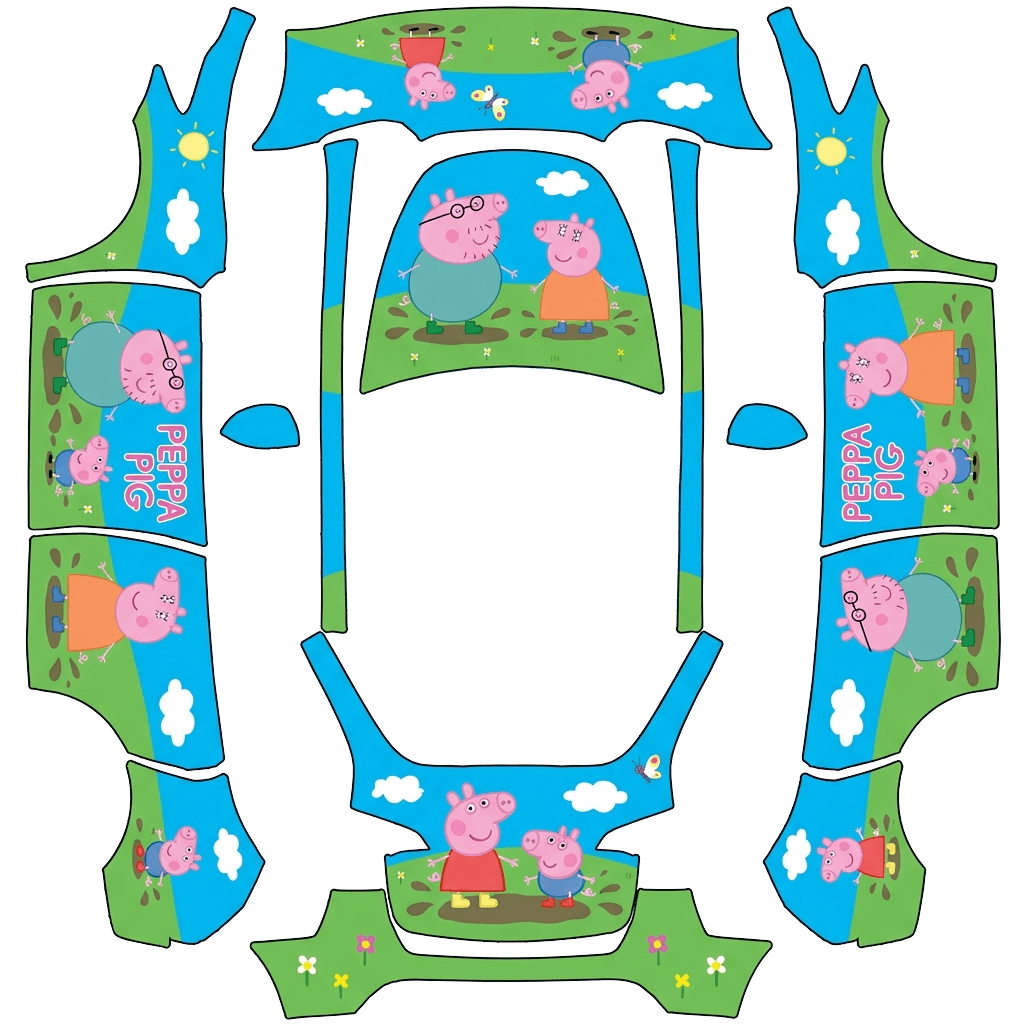 Model Y Wrap Design - flat wrap PNG for Model Y Paint Shop