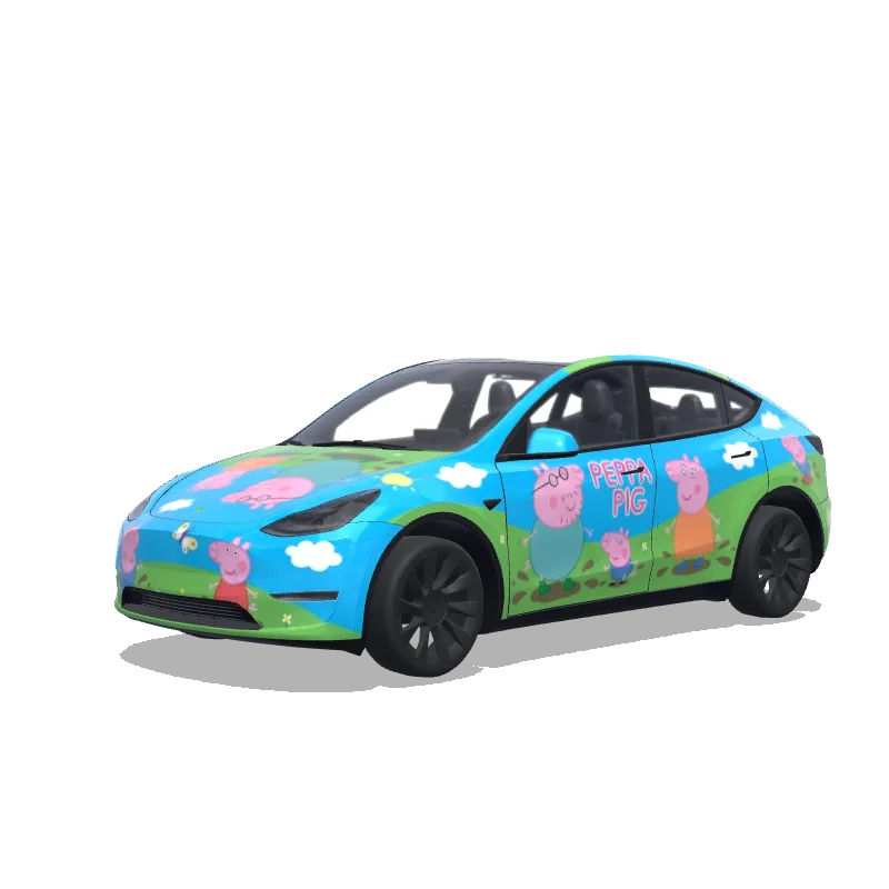 Tesla Model Y custom wrap design