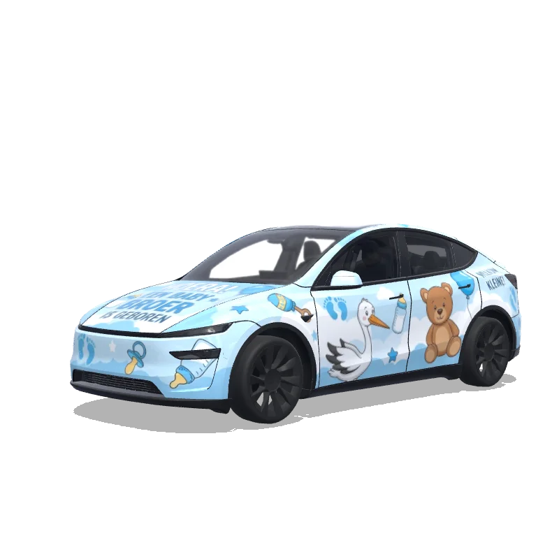 Tesla Model Y (2025+ Premium) custom wrap design
