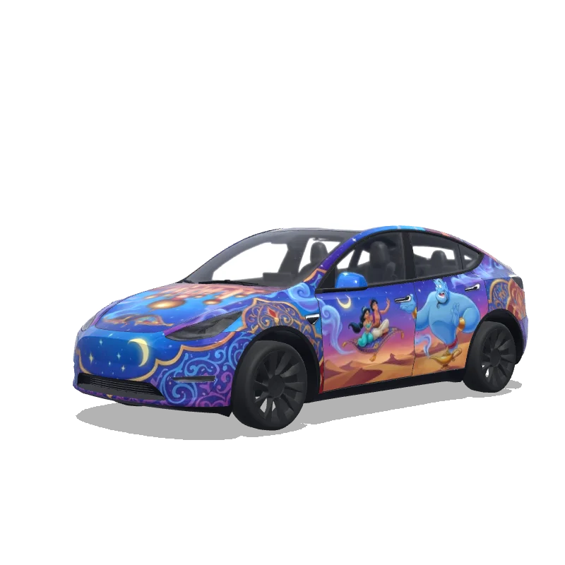 Tesla Model Y custom wrap design