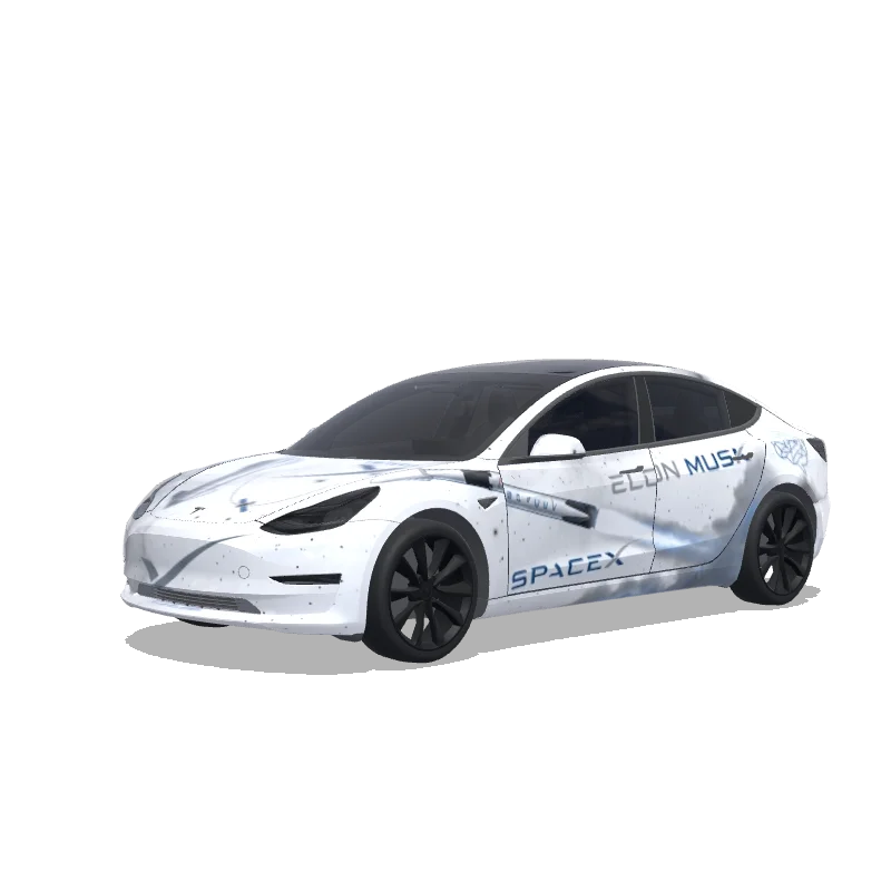 Tesla Model 3 custom wrap design