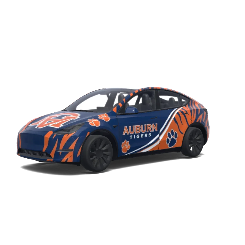 Tesla Model Y custom wrap design