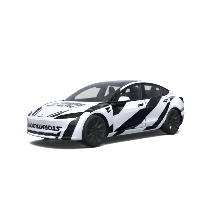 Tesla Model 3 (2024+ Standard/Premium) custom wrap design
