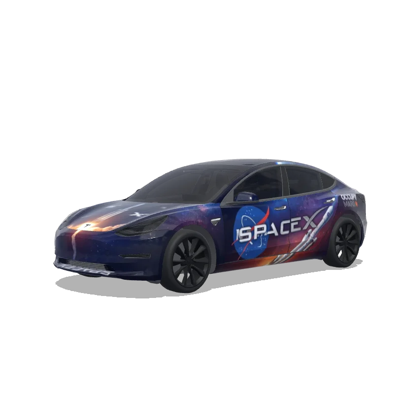 Tesla Model 3 custom wrap design