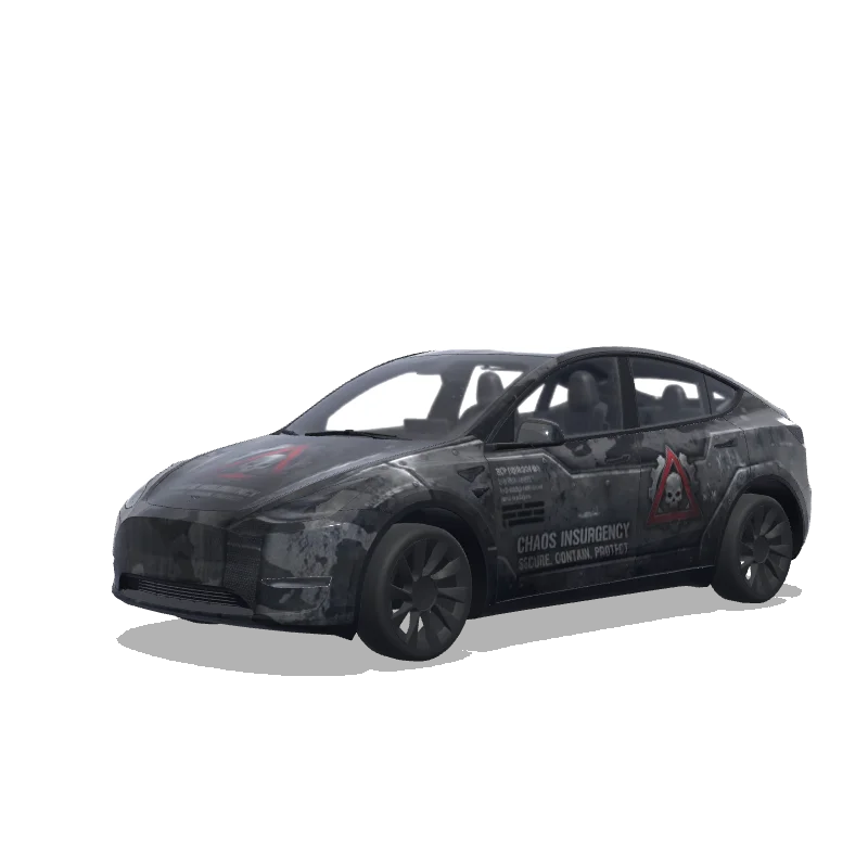 Tesla Model Y custom wrap design
