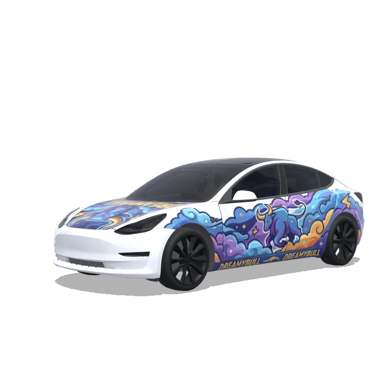Tesla Model 3 custom wrap design