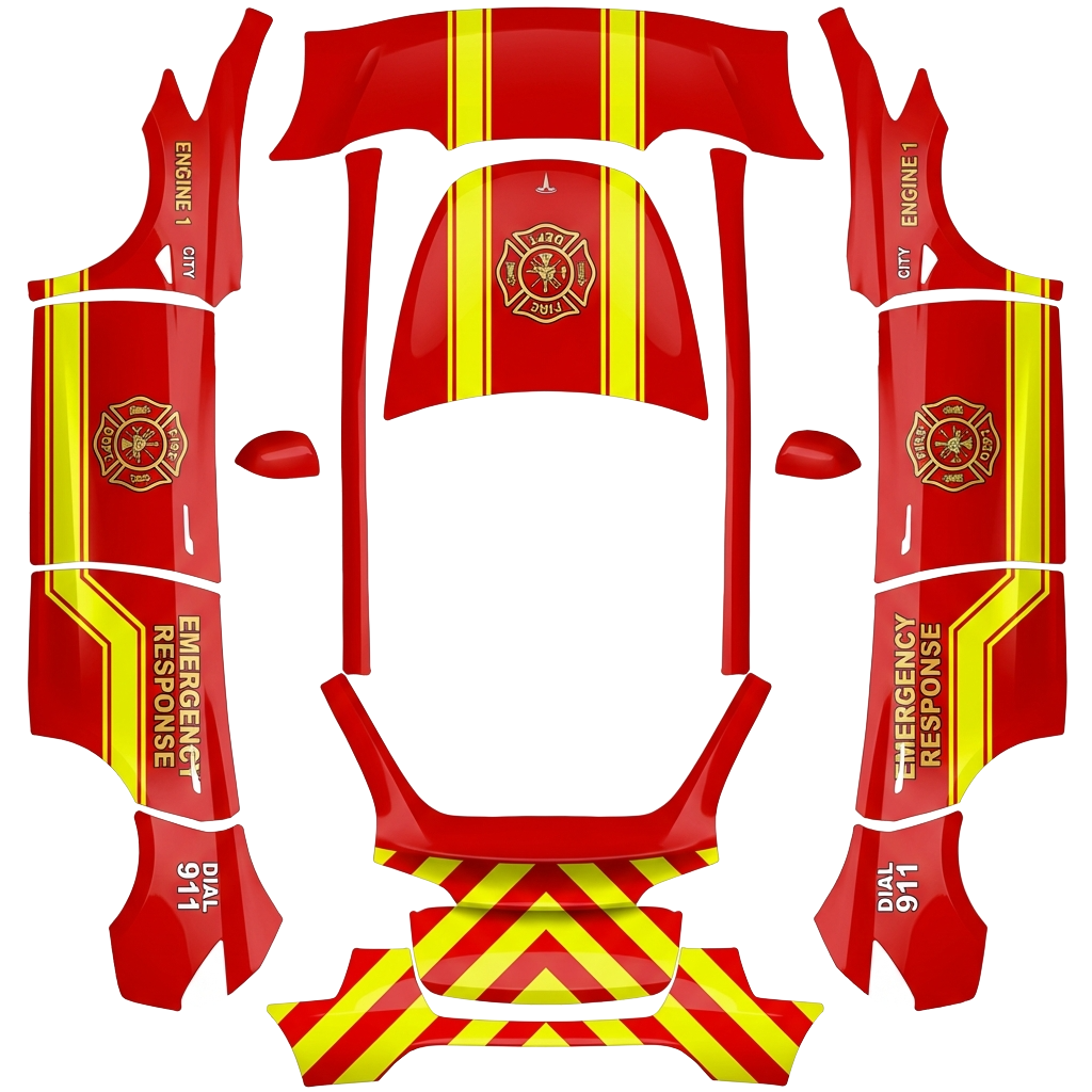 Model Y Wrap Design - flat wrap PNG for Model Y Paint Shop