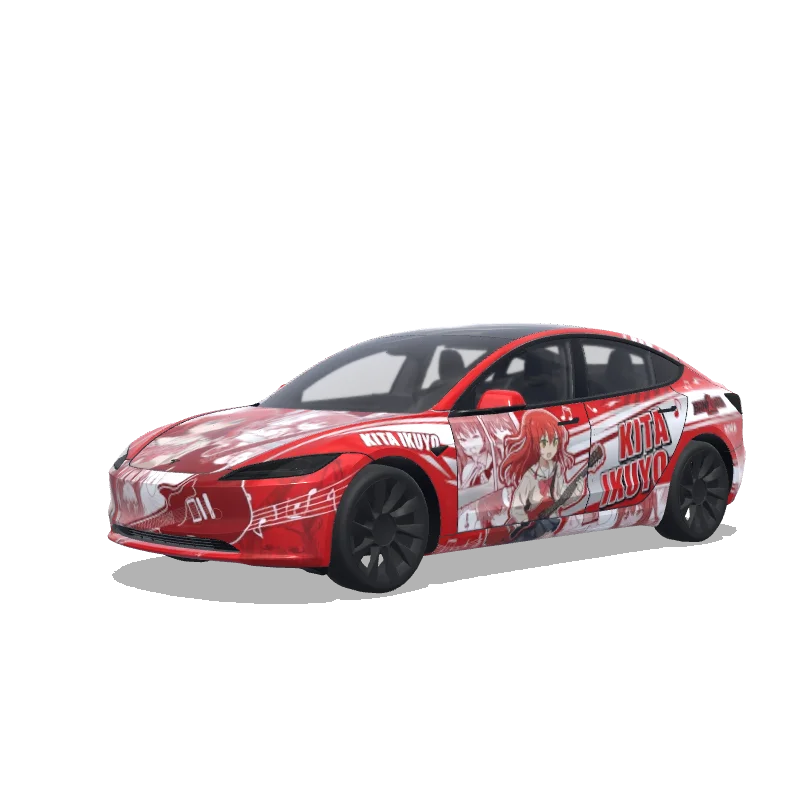 Tesla Model 3 (2024+ Standard/Premium) custom wrap design