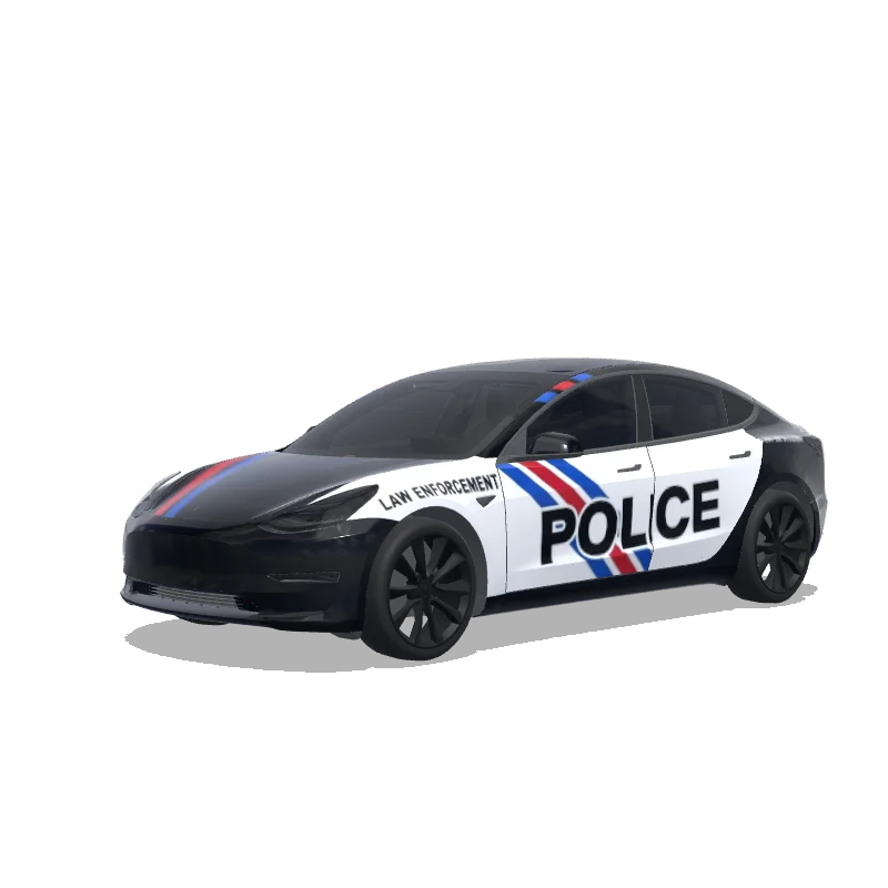 Police Model 3 wrap, 3D Paint Shop preview