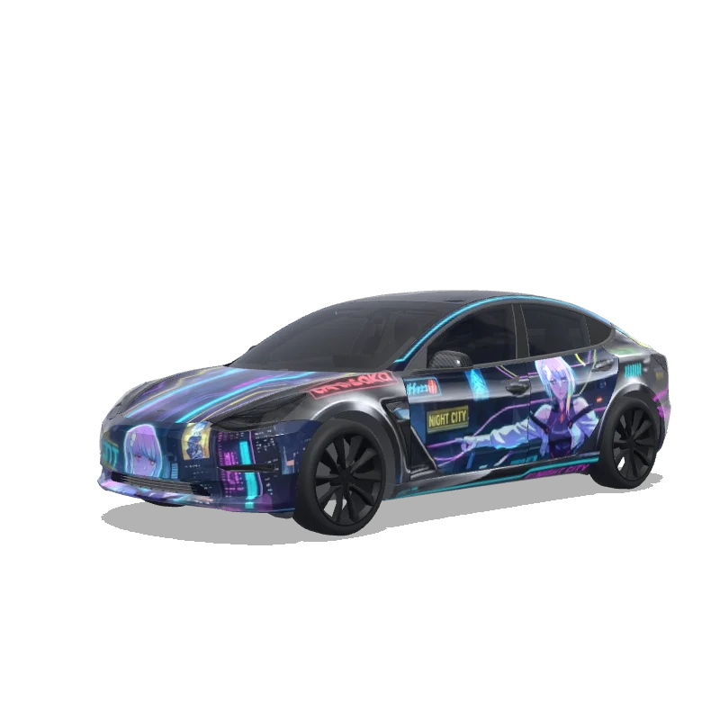 Tesla Model 3 custom wrap design