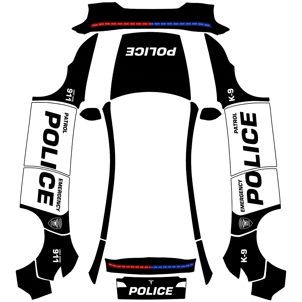 Model Y Wrap Design - flat wrap PNG for Model Y (2025+ Premium) Paint Shop