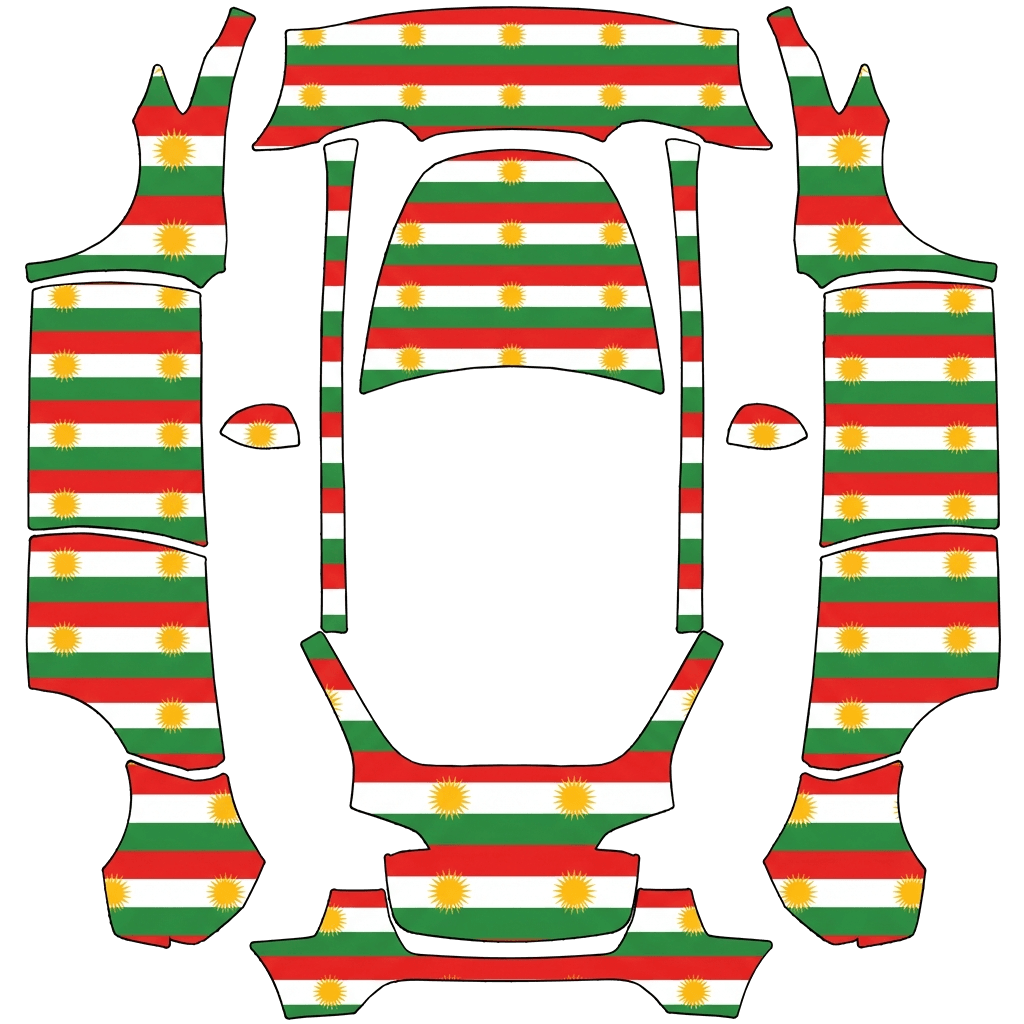 Model Y Wrap Design - flat wrap PNG for Model Y Paint Shop