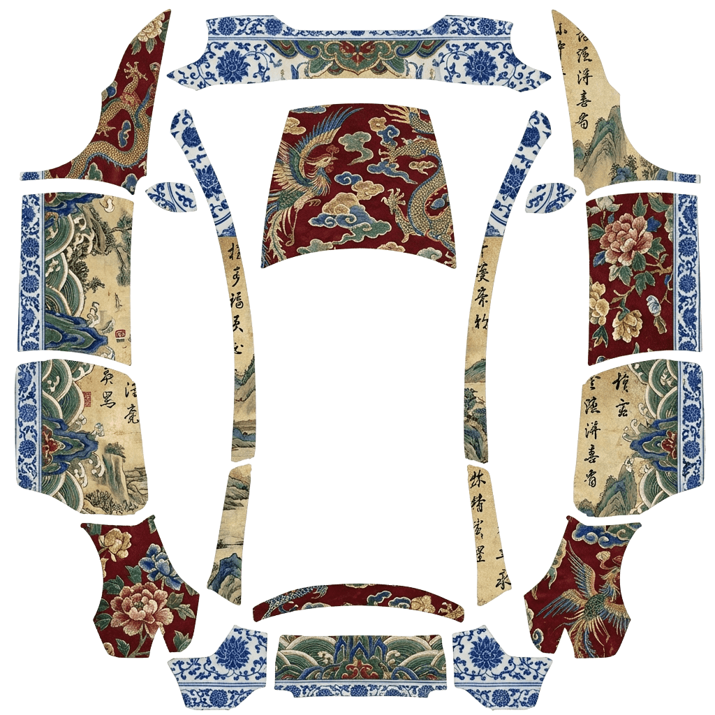 Model Y Wrap Design - flat wrap PNG for Model Y L Paint Shop