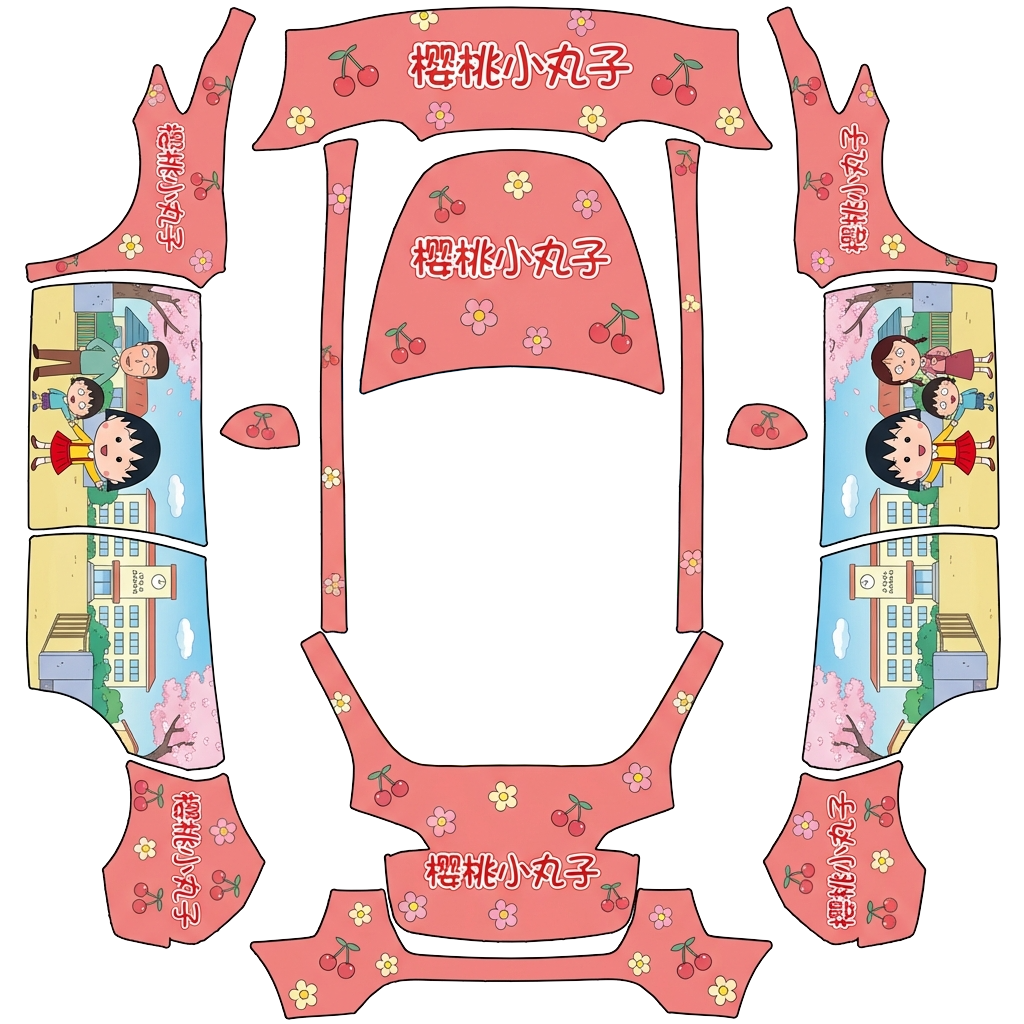 Model Y Wrap Design - flat wrap PNG for Model Y Paint Shop
