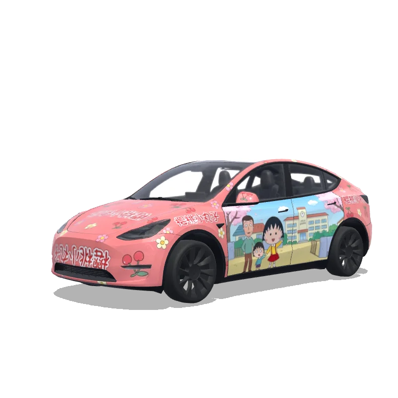 Tesla Model Y custom wrap design