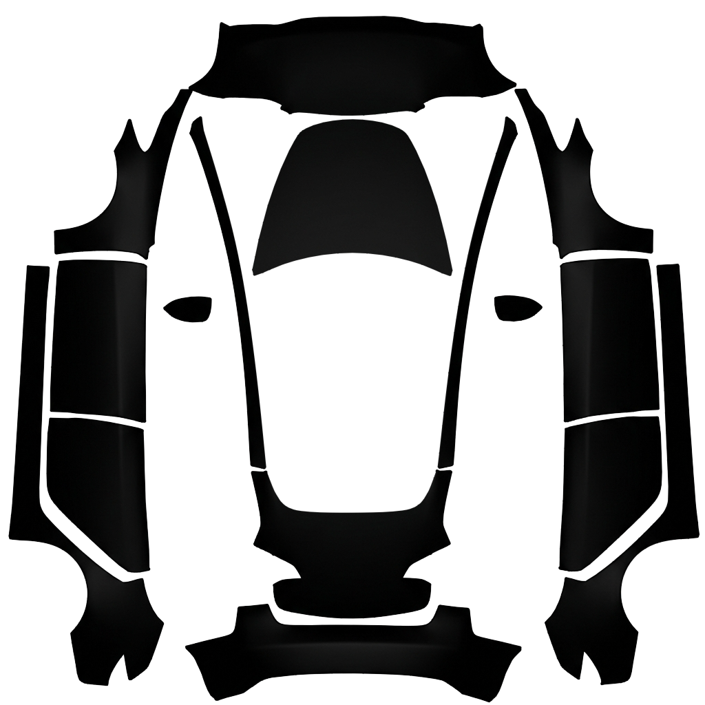 Model 3 Wrap Design - flat wrap PNG for Model 3 Paint Shop