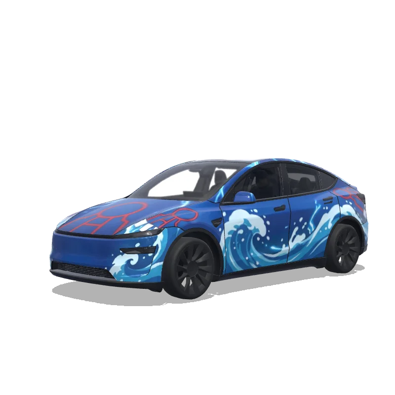Tesla Model Y (2025+ Premium) custom wrap design