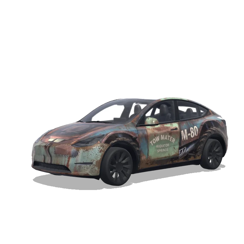 Tesla Model Y custom wrap design