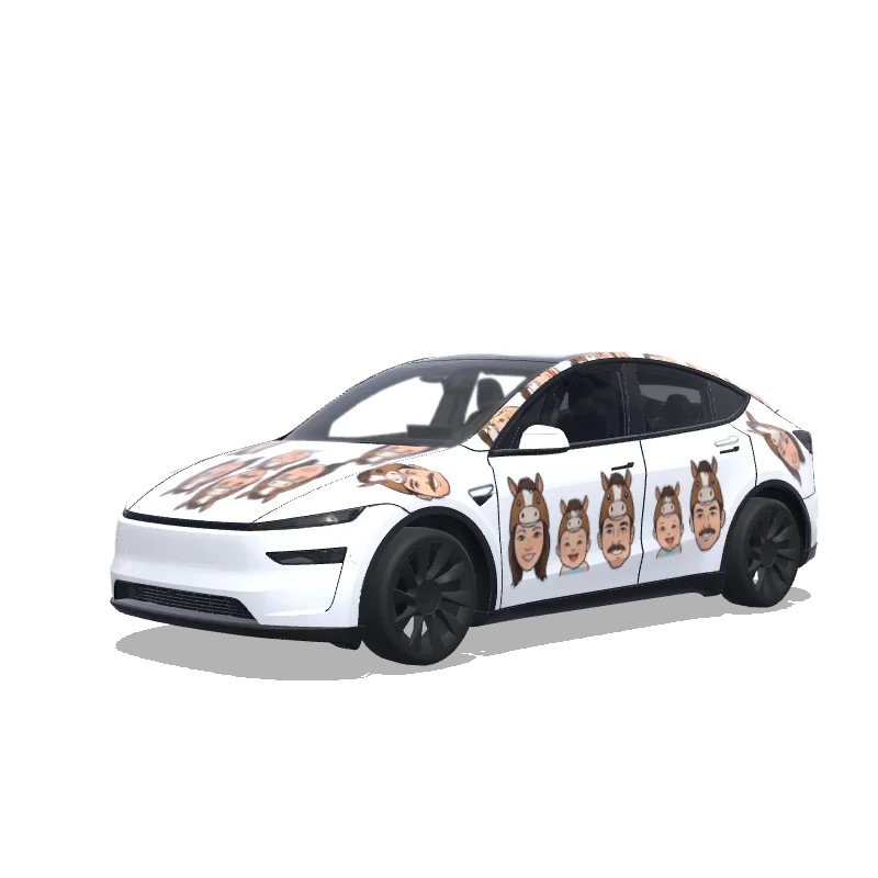 Tesla Model Y (2025+ Premium) custom wrap design