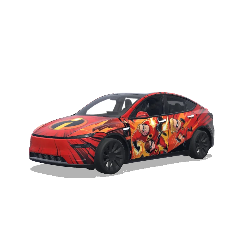 Tesla Model Y (2025+ Premium) custom wrap design