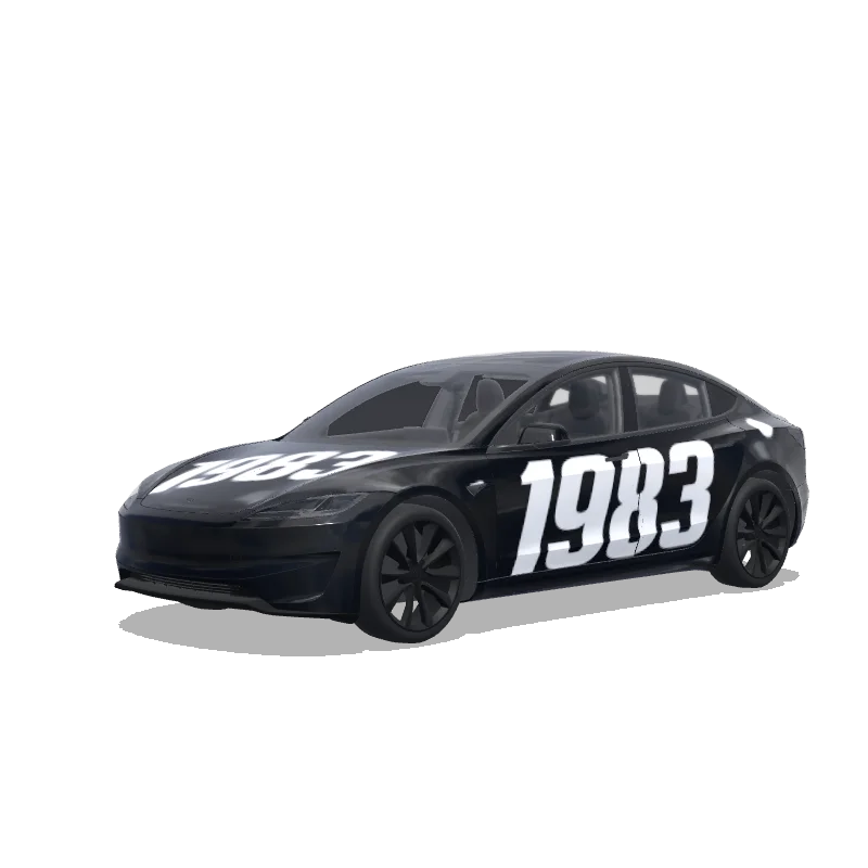 Tesla Model 3 (2024+ Performance) custom wrap design