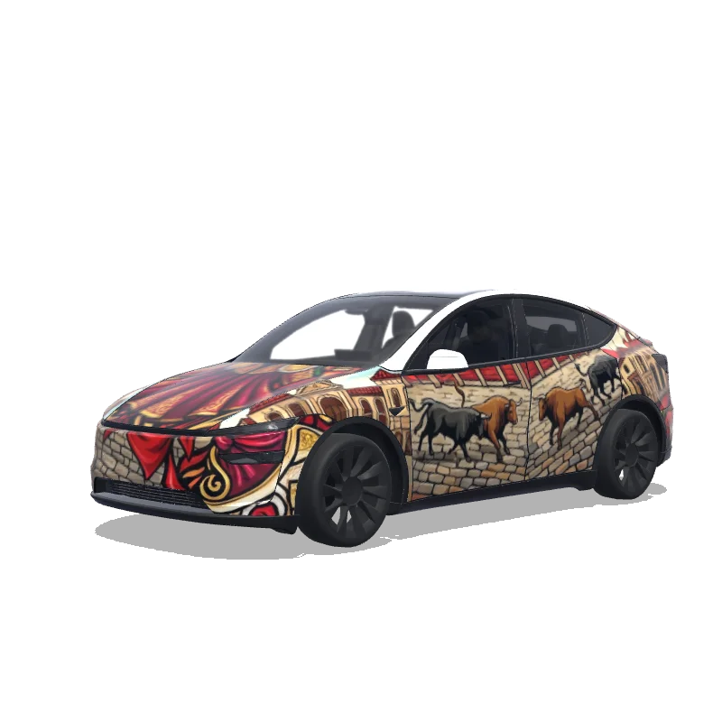 Tesla Model Y (2025+ Premium) custom wrap design