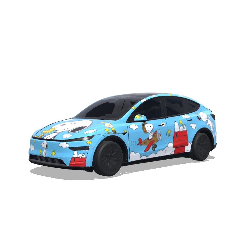 Tesla Model Y L custom wrap design