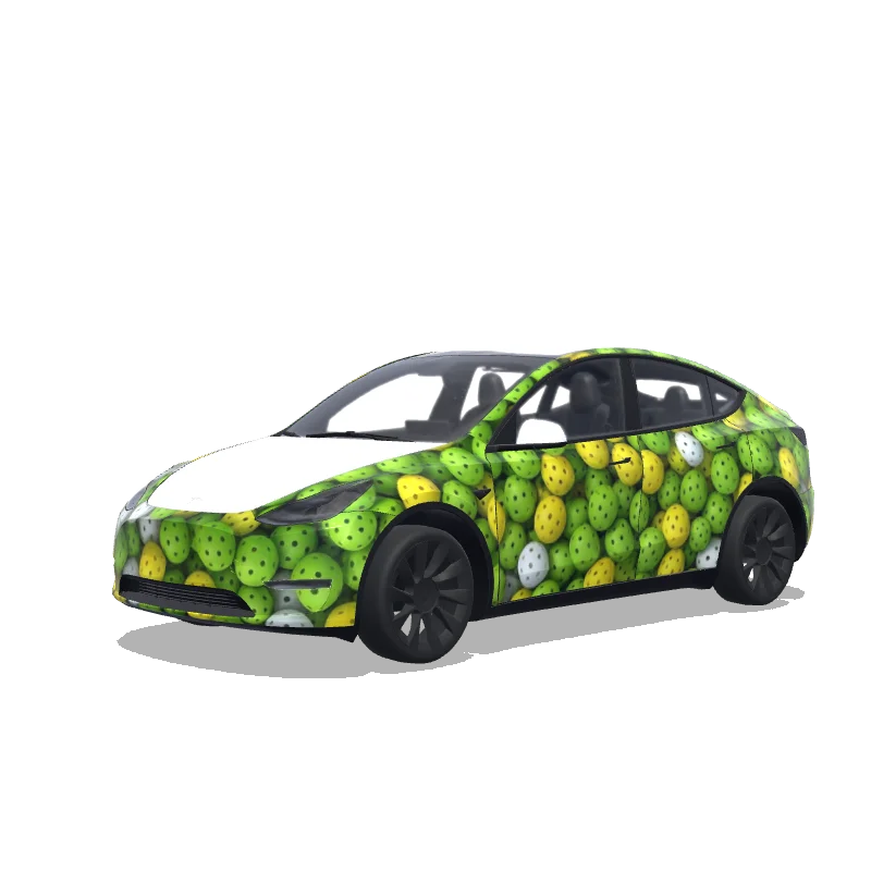 Tesla Model Y custom wrap design