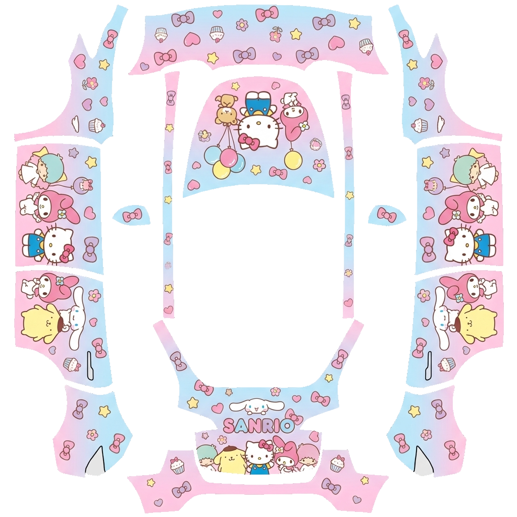 Model Y Folierungsdesign - flat wrap PNG for Model Y Paint Shop