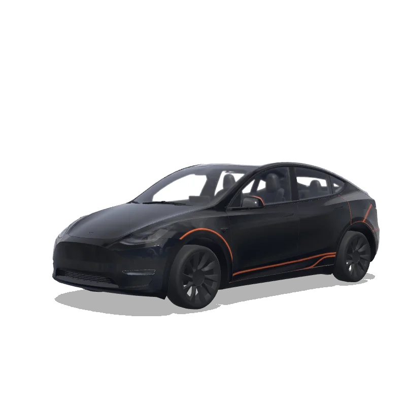 Tesla Model Y custom wrap design