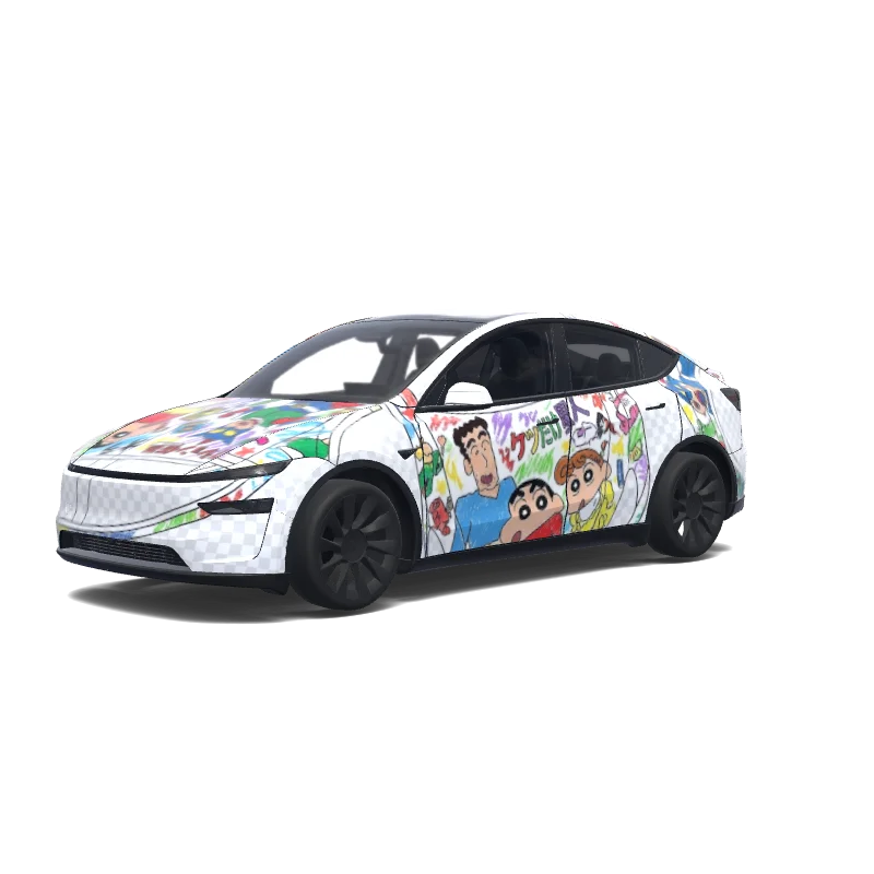 Tesla Model Y (2025+ Premium) custom wrap design